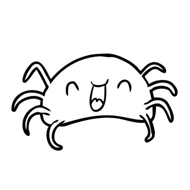 çizim için bir halloween örümcek