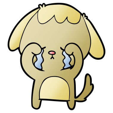 Çizgi film köpeğinin vektör çizimi