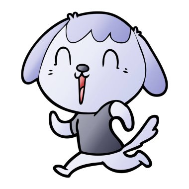 Çizgi film köpeğinin vektör çizimi