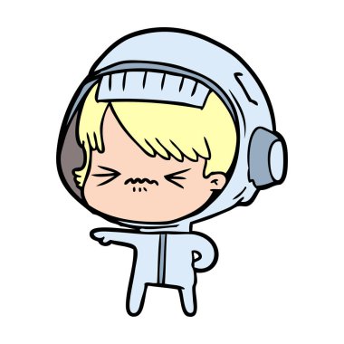 kızgın çizgi film alan kız