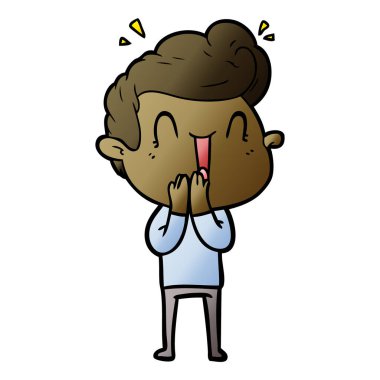 vektör çizim karikatür adam