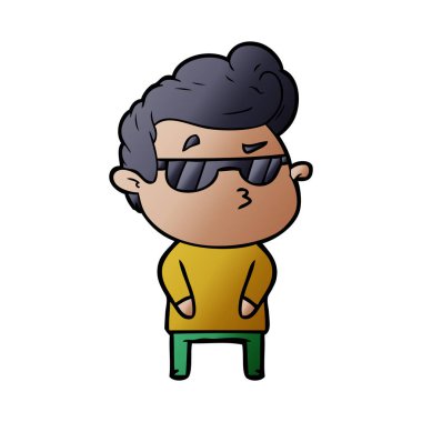 vektör çizim karikatür adam