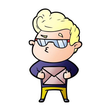 vektör çizim karikatür adam