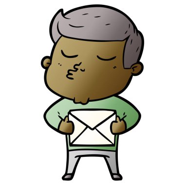 vektör çizim karikatür adam