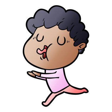 vektör çizim karikatür adam