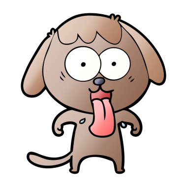 Çizgi film köpeğinin vektör çizimi