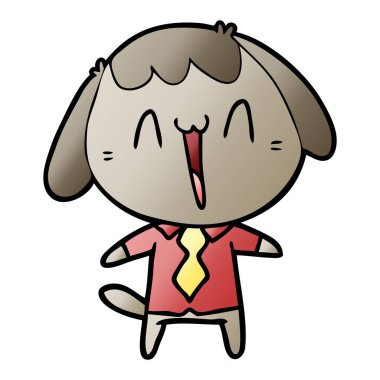 Çizgi film köpeğinin vektör çizimi