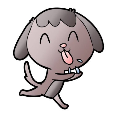 Çizgi film köpeğinin vektör çizimi