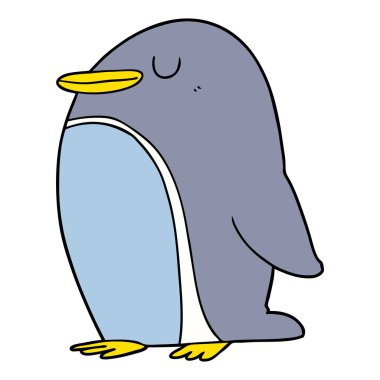 Çizgi film Penguen 'in vektör çizimi