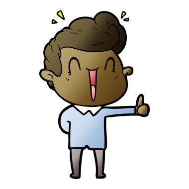 vektör çizim karikatür adam