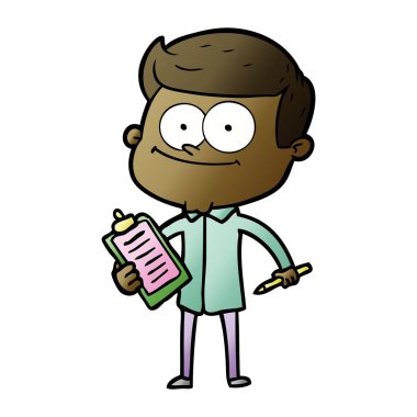 vektör çizim karikatür satıcısı