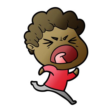 vektör çizim karikatür adam