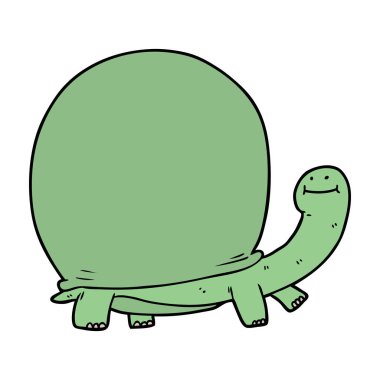 vektör çizim karikatür kaplumbağa