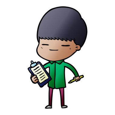 çizgi film klibi kurulu olan kendini beğenmiş çocuk