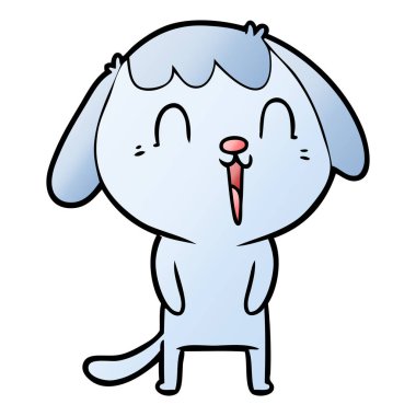 Çizgi film köpeğinin vektör çizimi