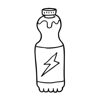 bir soda şişesi, çizgi çizme