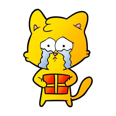 Çizgi film kedisinin vektör çizimi