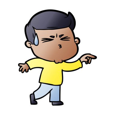 vektör çizim karikatür adam