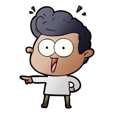 vektör çizim karikatür adam