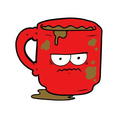 çizgi film kirli office kupa