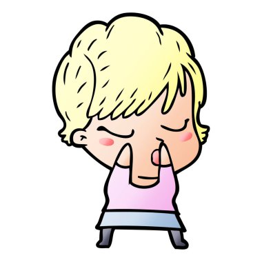 çizgi film gözleri kadınla kapat