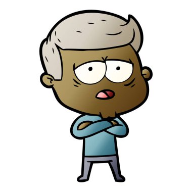 vektör çizim karikatür adam