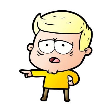 vektör çizim karikatür adam