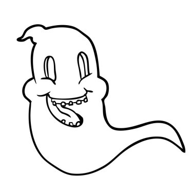 ürkütücü bir hayalet çizgi çizme