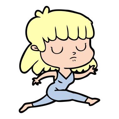 çizgi film kayıtsız kadın çalışan