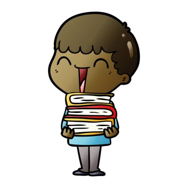 vektör çizim karikatür mutlu adam