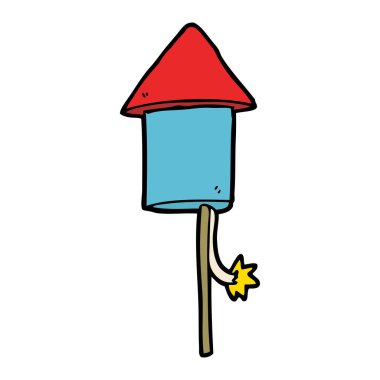 vektör çizim karikatür havai fişek