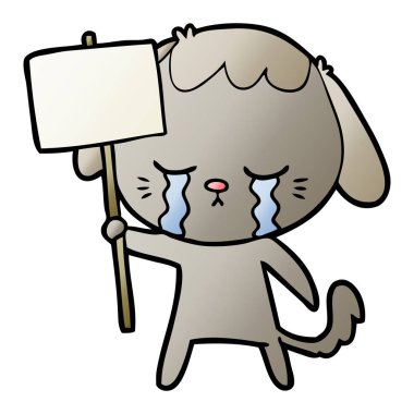 Çizgi film köpeğinin vektör çizimi