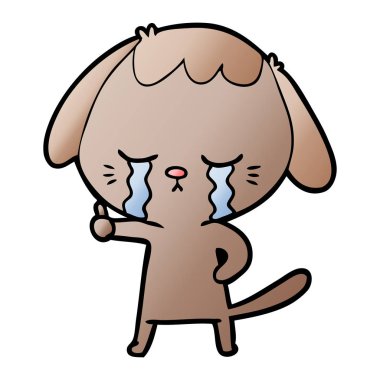 Çizgi film köpeğinin vektör çizimi