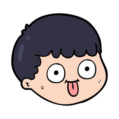 vektör çizim karikatür erkek yüz