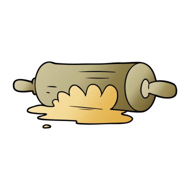 vektör çizim karikatür oklava