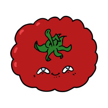 vektör çizim karikatür domates