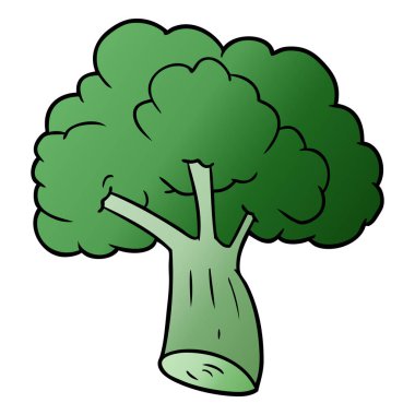 vektör çizim karikatür brokoli