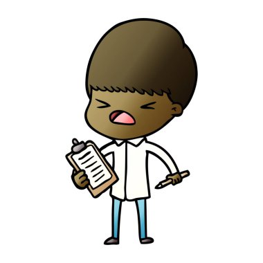 vektör çizim karikatür adam