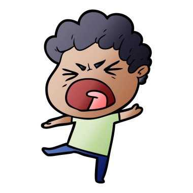 vektör çizim karikatür adam