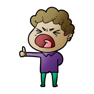 vektör çizim karikatür adam