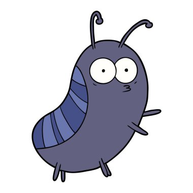 çizgi film böceği vektör çizim