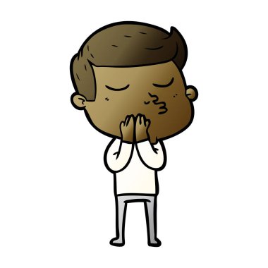 vektör çizim karikatür adam