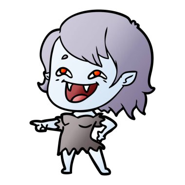 gülen vampir kız çizgi film