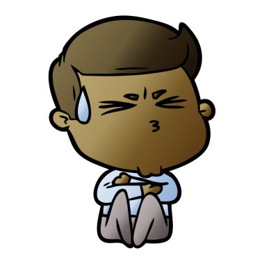 vektör çizim karikatür adam