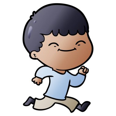 vektör çizim karikatür mutlu çocuk