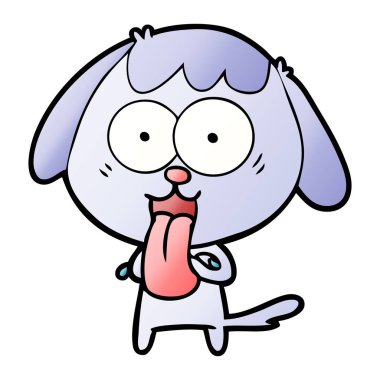 Çizgi film köpeğinin vektör çizimi