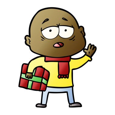 yorgun kel adam çizgi film