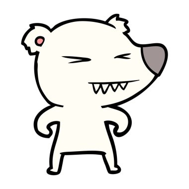 kızgın kutup ayısı karikatür