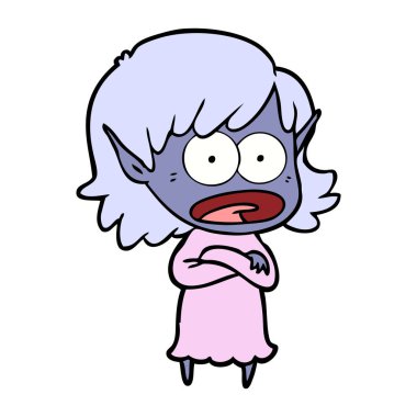 çizgi film şok elf kızı