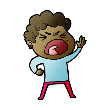 vektör çizim karikatür adam